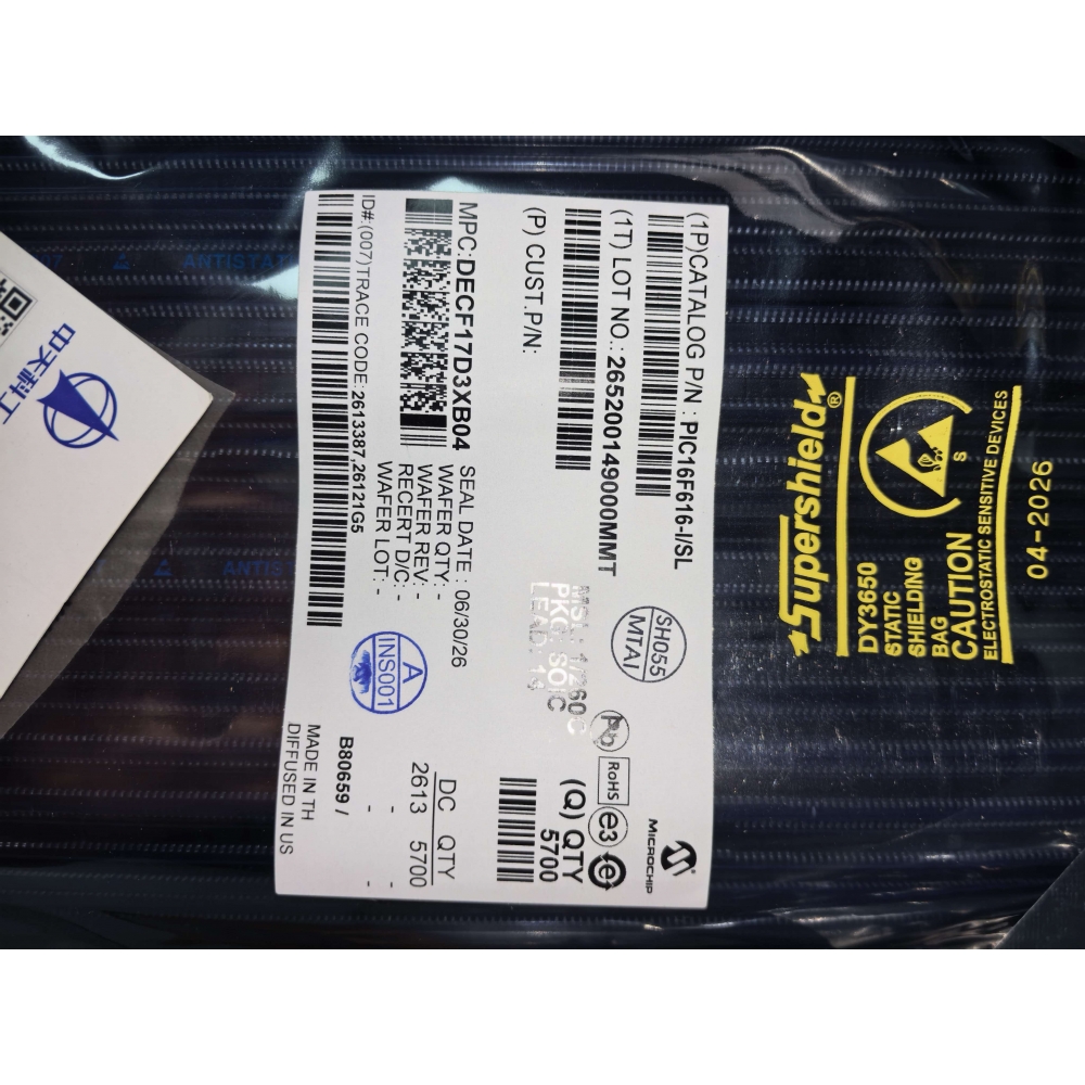 PIC16F616-I/SL_Microchip微芯_ 8位微控制器MCU