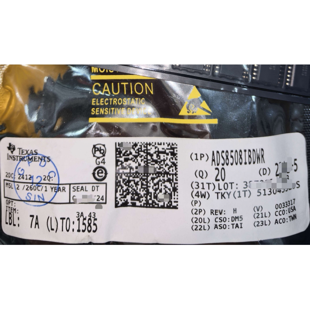 ADS8508IBDWR_TI德州仪器_模数转换器 ADC_原装正品